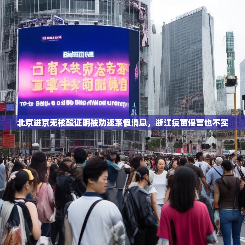 北京进京无核酸证明被劝返系假消息，浙江疫苗谣言也不实