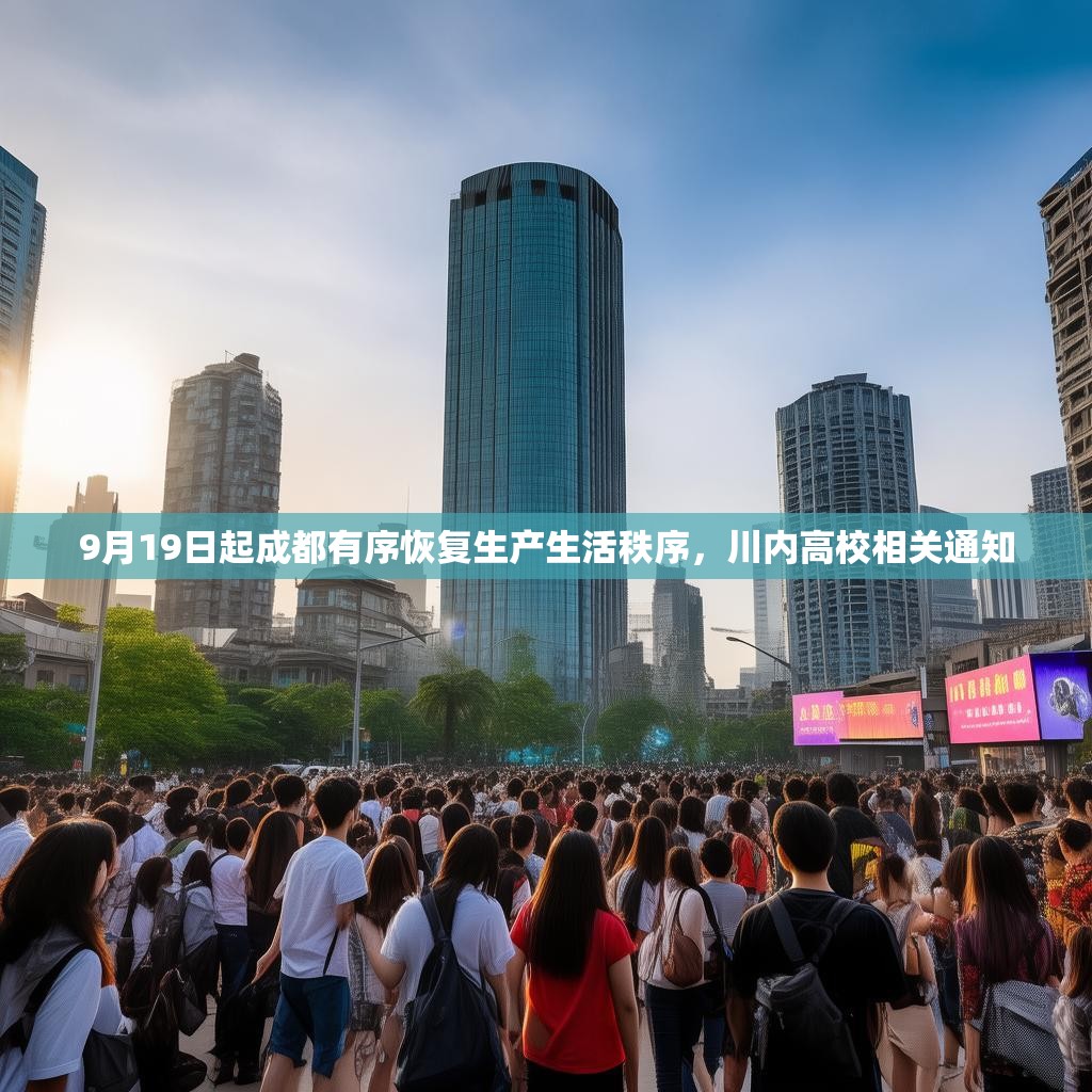9月19日起成都有序恢复生产生活秩序，川内高校相关通知