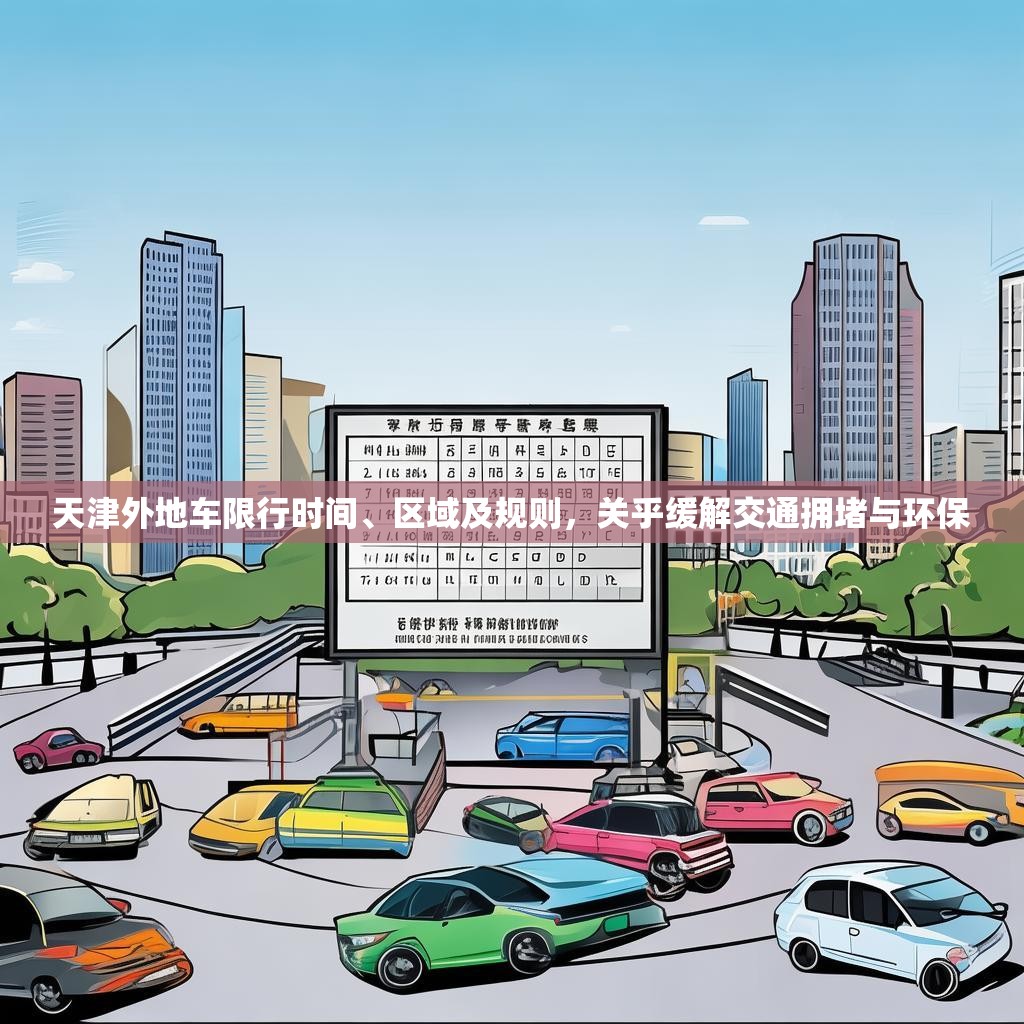 天津外地车限行时间、区域及规则，关乎缓解交通拥堵与环保