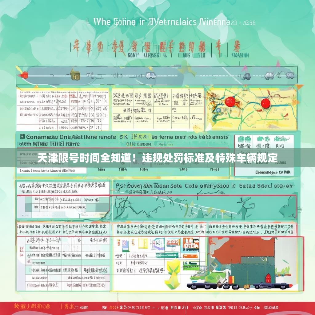 天津限号时间全知道！违规处罚标准及特殊车辆规定