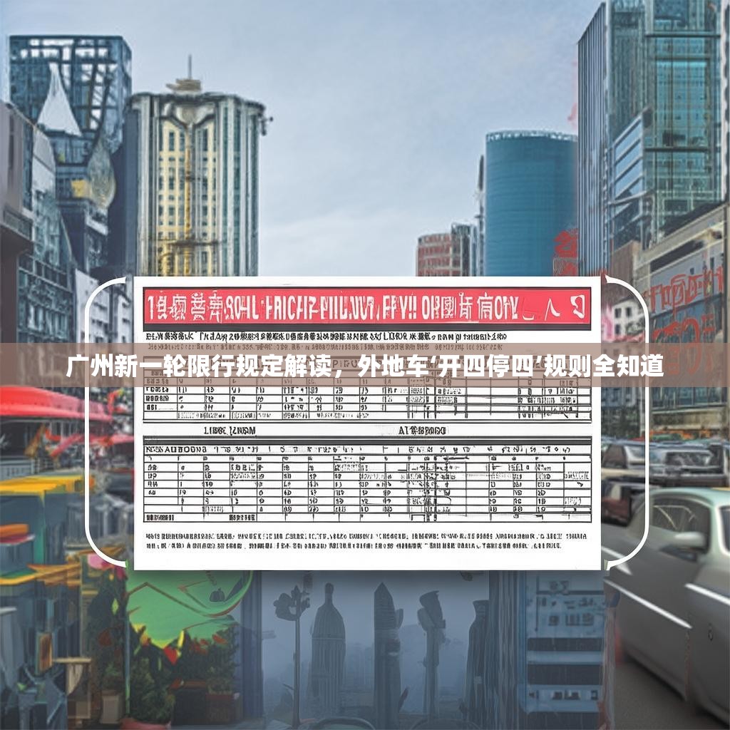 广州新一轮限行规定解读，外地车‘开四停四’规则全知道