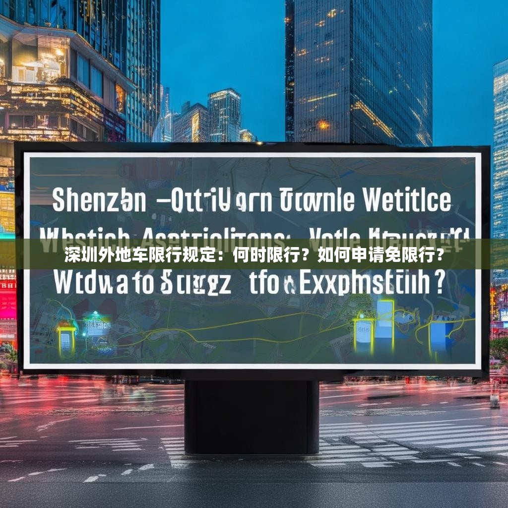 深圳外地车限行规定：何时限行？如何申请免限行？