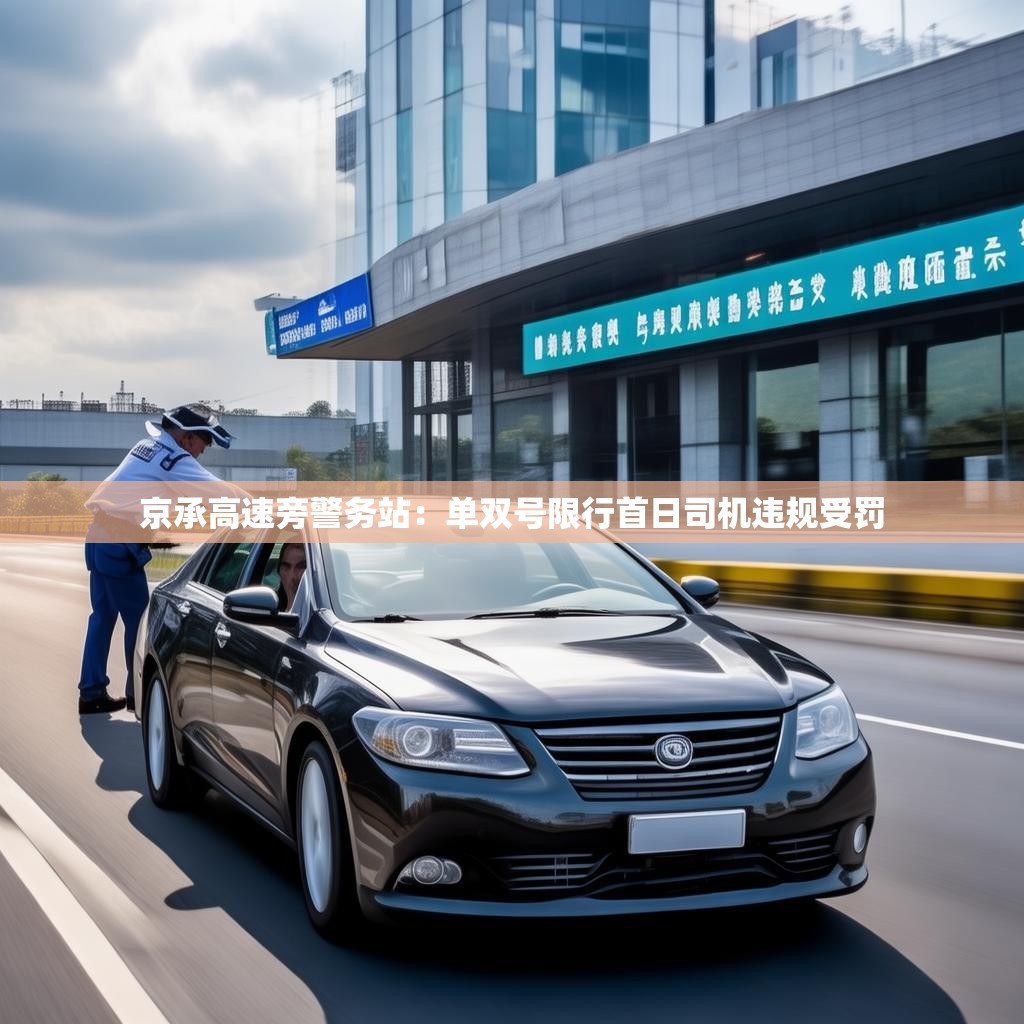京承高速旁警务站：单双号限行首日司机违规受罚