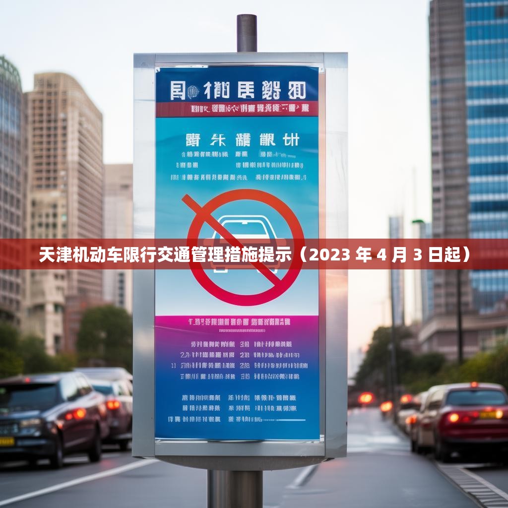天津机动车限行交通管理措施提示（2023 年 4 月 3 日起）