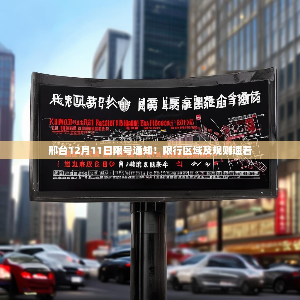 邢台12月11日限号通知！限行区域及规则速看