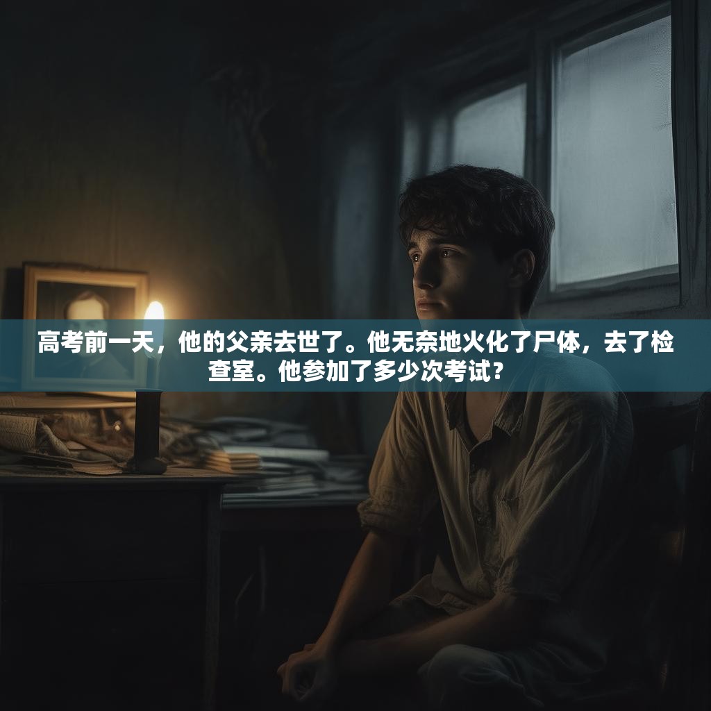 高考前一天,他的父亲去世了。他无奈地火化了尸体,去了检查室。他参加了多少次考试?