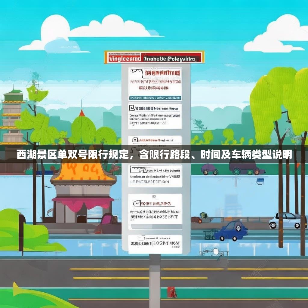 西湖景区单双号限行规定，含限行路段、时间及车辆类型说明