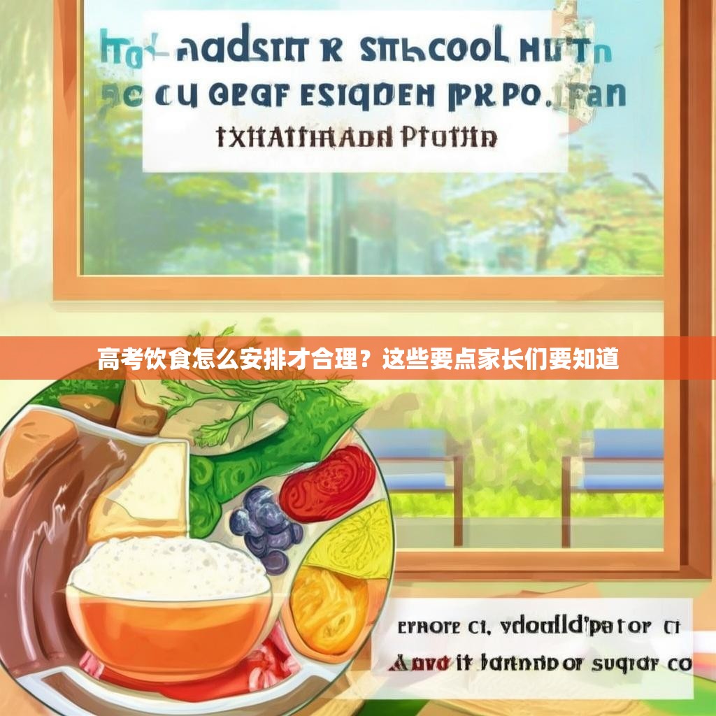 高考饮食怎么安排才合理？这些要点家长们要知道