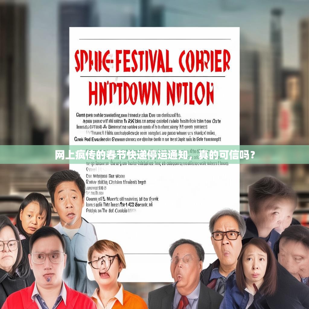 网上疯传的春节快递停运通知，真的可信吗？