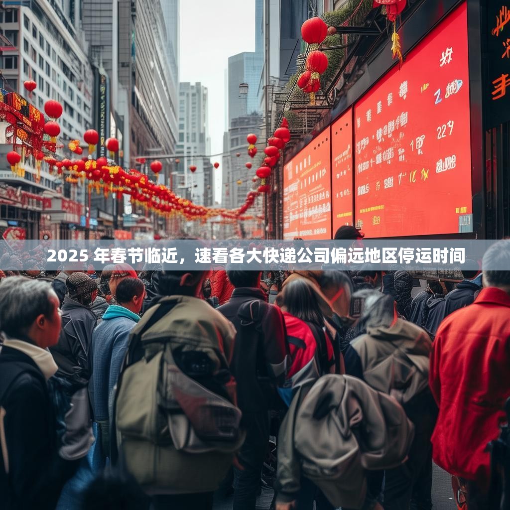 2025 年春节临近，速看各大快递公司偏远地区停运时间