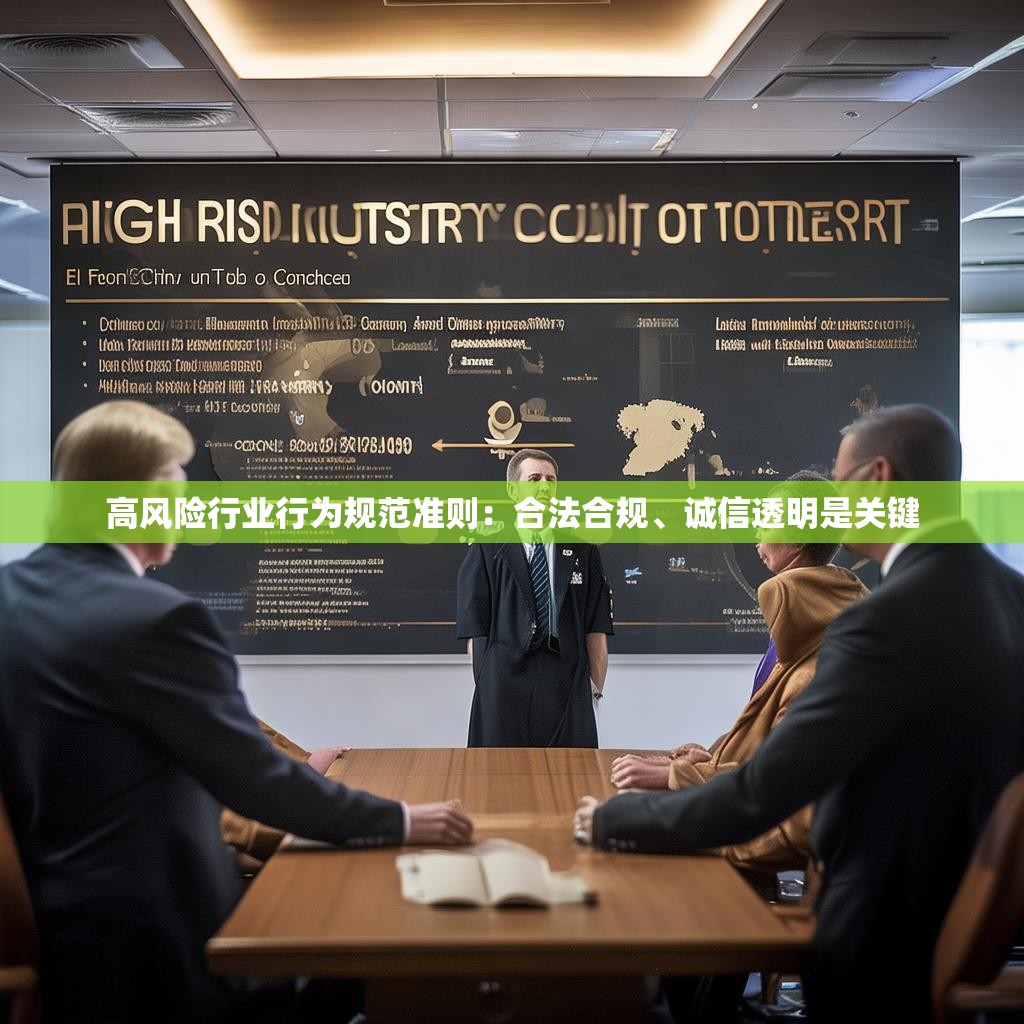 高风险行业行为规范准则：合法合规、诚信透明是关键