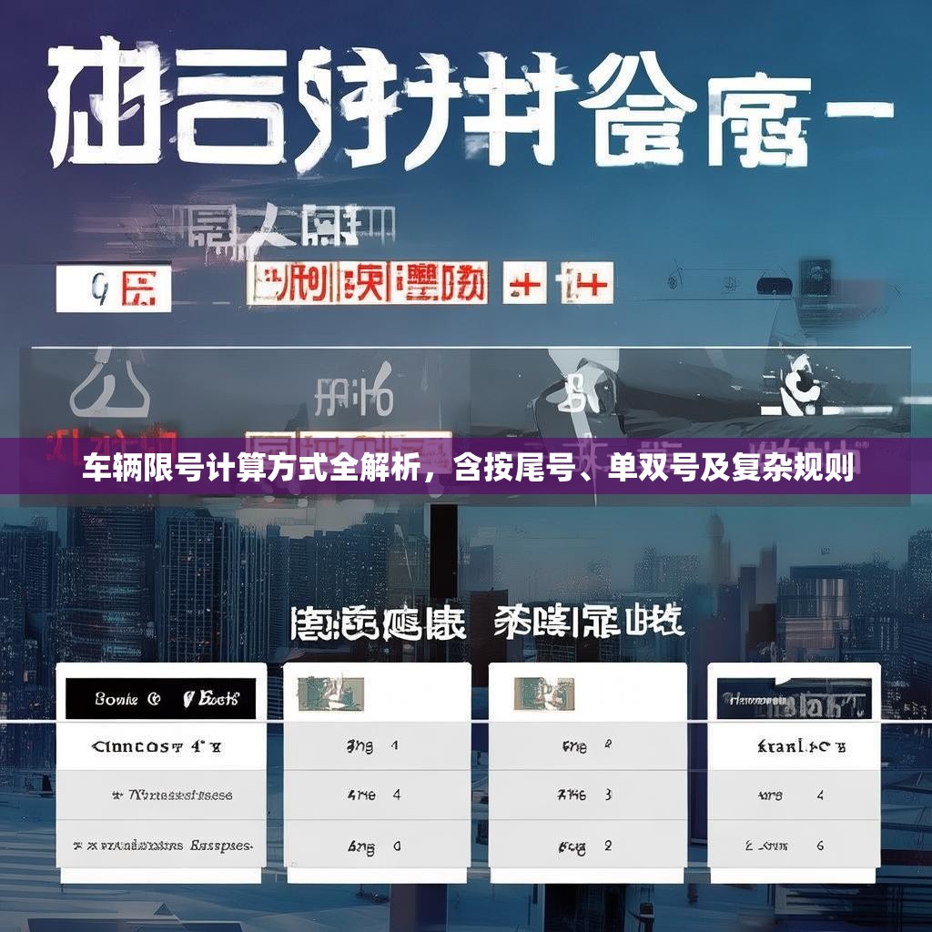 车辆限号计算方式全解析，含按尾号、单双号及复杂规则