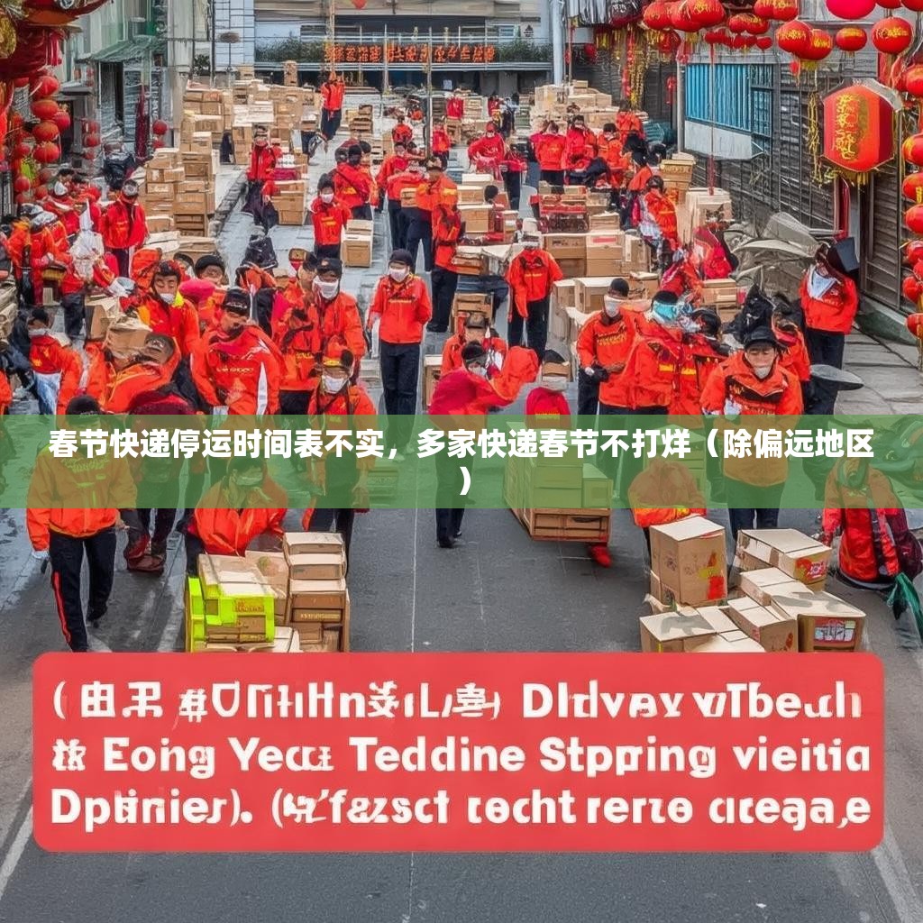 春节快递停运时间表不实，多家快递春节不打烊（除偏远地区）