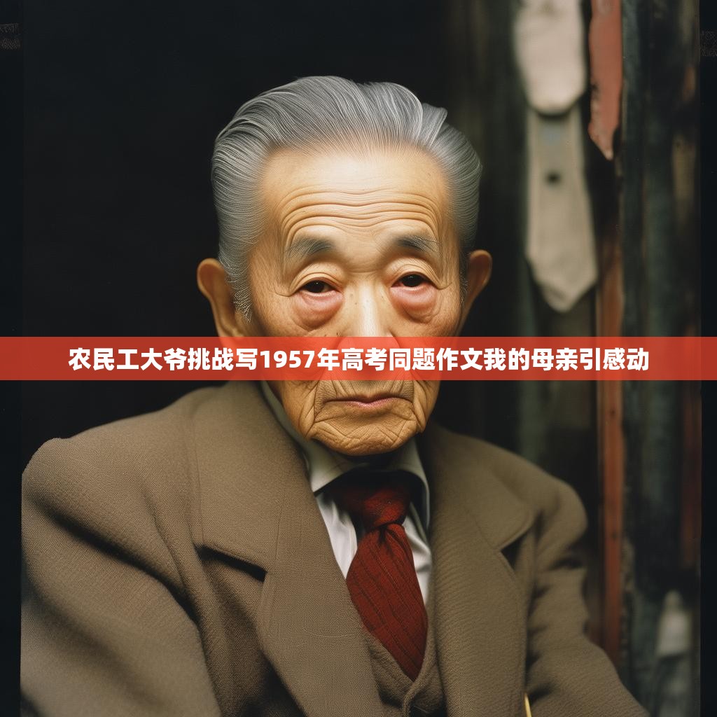 农民工大爷挑战写1957年高考同题作文我的母亲引感动