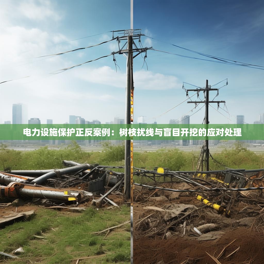 电力设施保护正反案例：树枝扰线与盲目开挖的应对处理