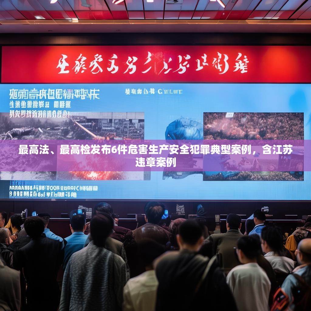 最高法、最高检发布6件危害生产安全犯罪典型案例,含江苏违章案例
