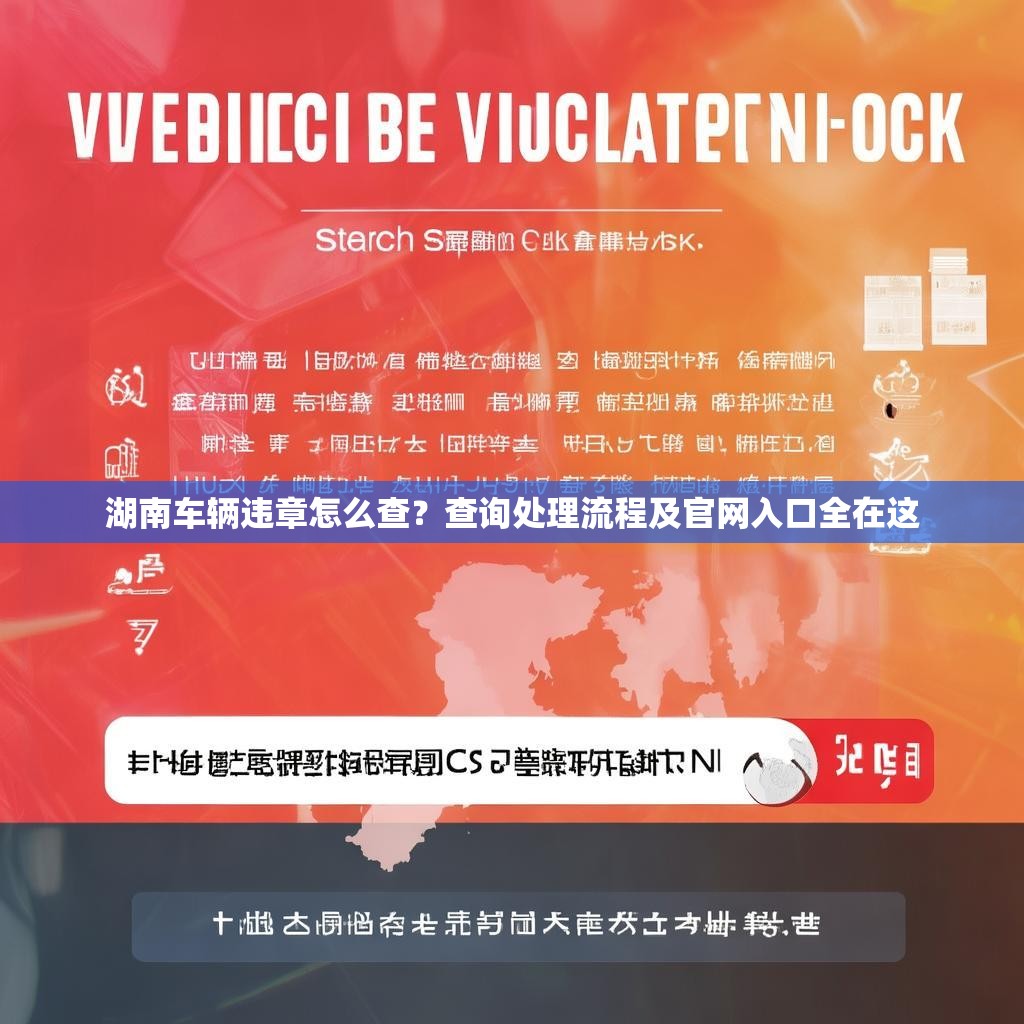 湖南车辆违章怎么查？查询处理流程及官网入口全在这