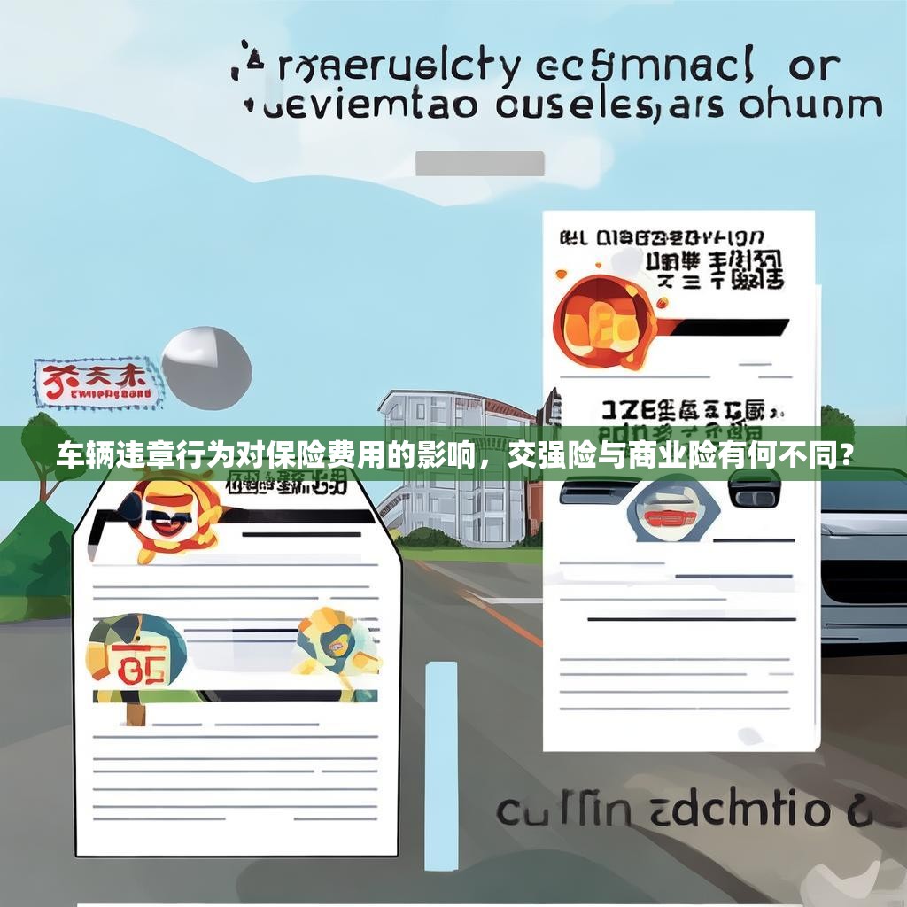 车辆违章行为对保险费用的影响，交强险与商业险有何不同？