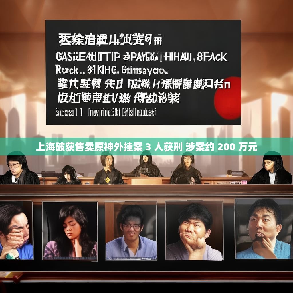 上海破获售卖原神外挂案 3 人获刑 涉案约 200 万元