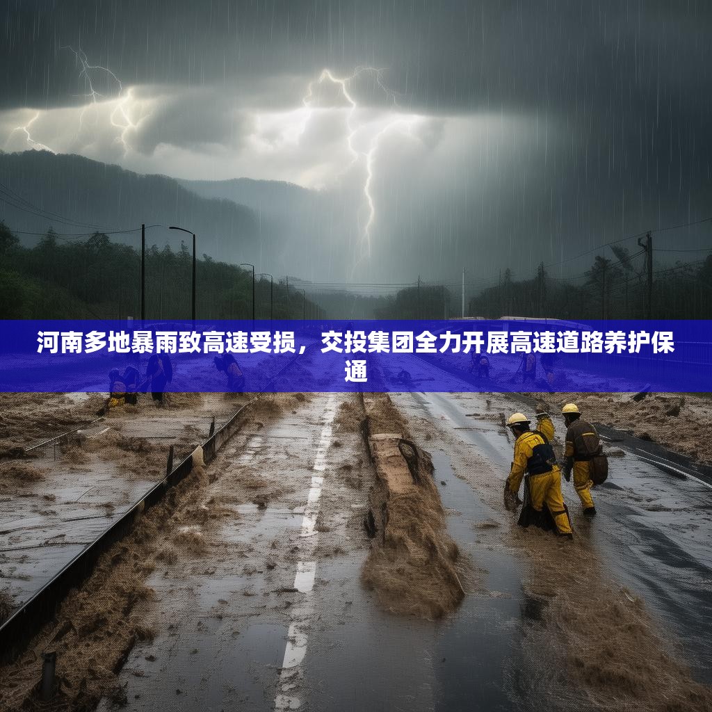 河南多地暴雨致高速受损，交投集团全力开展高速道路养护保通