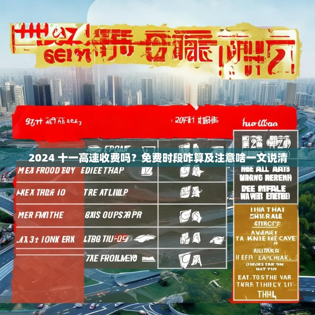 2024 十一高速收费吗？免费时段咋算及注意啥一文说清