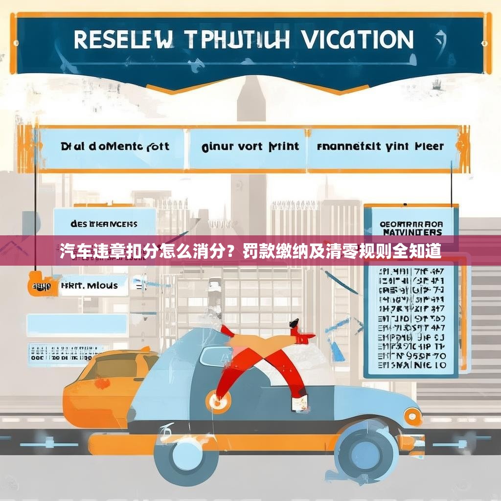汽车违章扣分怎么消分？罚款缴纳及清零规则全知道