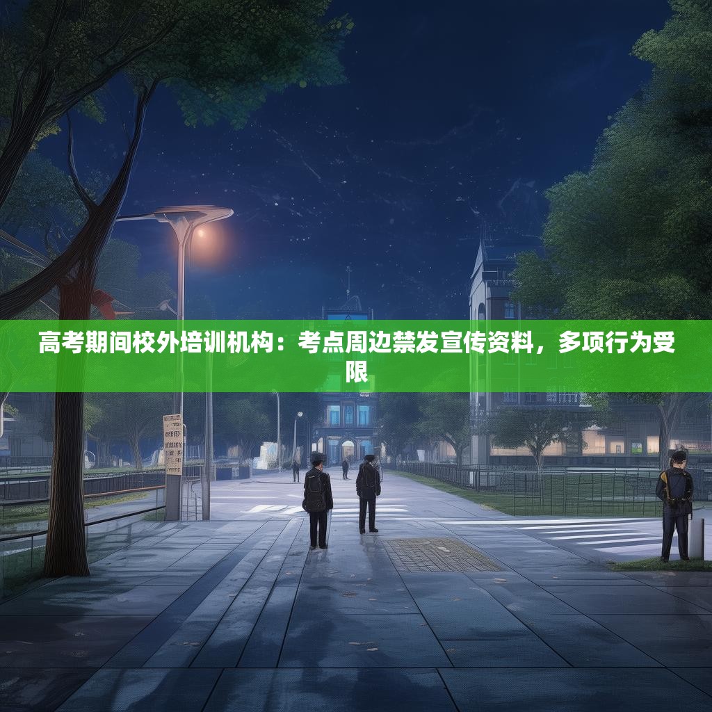 高考期间校外培训机构：考点周边禁发宣传资料，多项行为受限