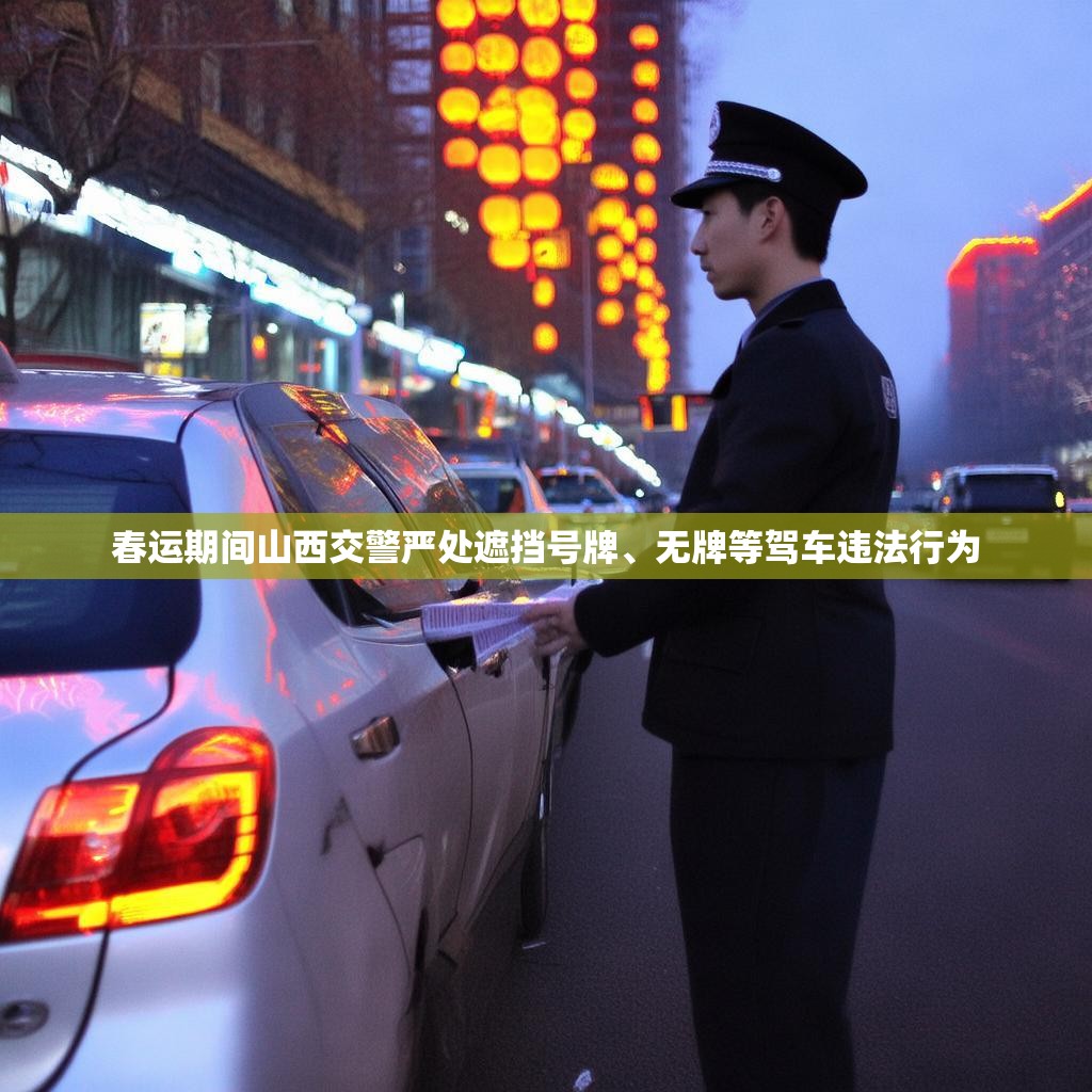 春运期间山西交警严处遮挡号牌、无牌等驾车违法行为