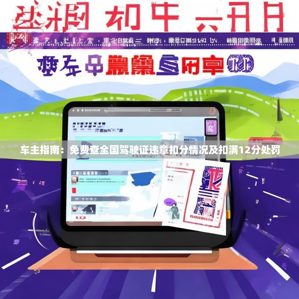 车主指南：免费查全国驾驶证违章扣分情况及扣满12分处罚