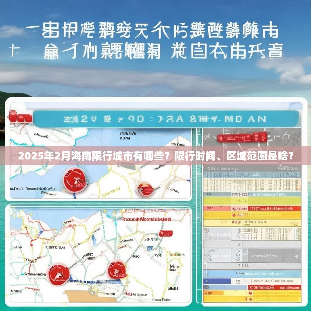 2025年2月海南限行城市有哪些？限行时间、区域范围是啥？