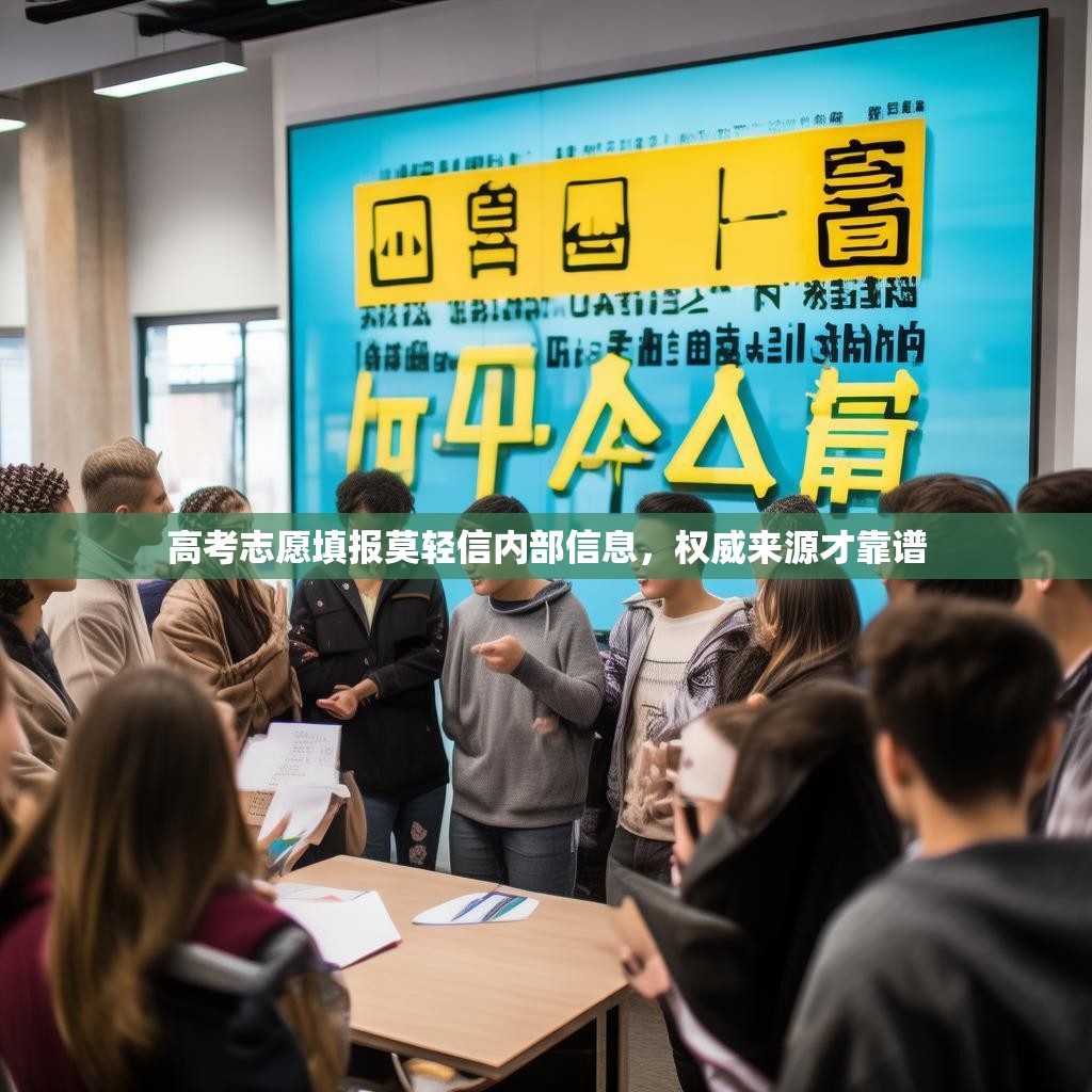高考志愿填报莫轻信内部信息，权威来源才靠谱