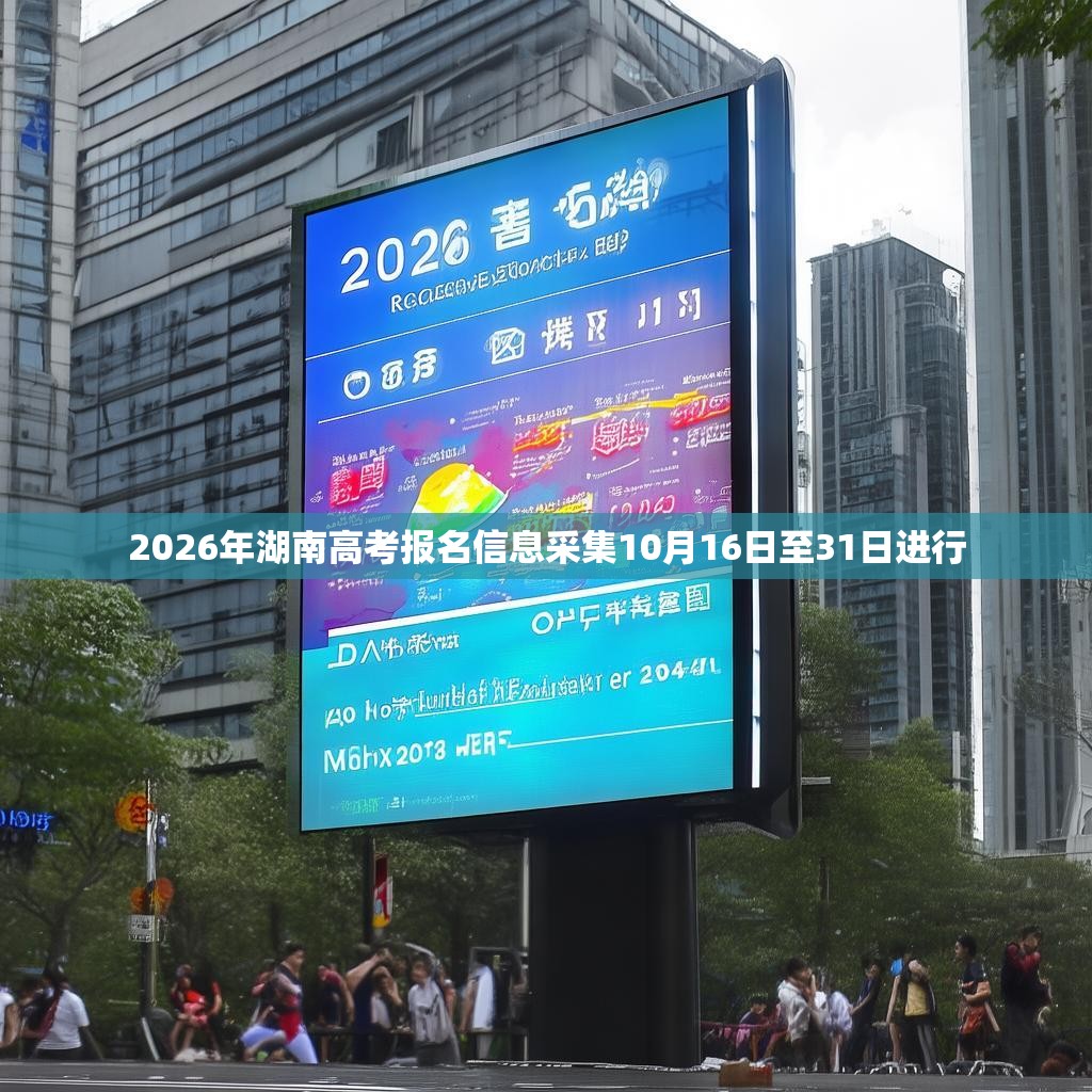 2026年湖南高考报名信息采集10月16日至31日进行