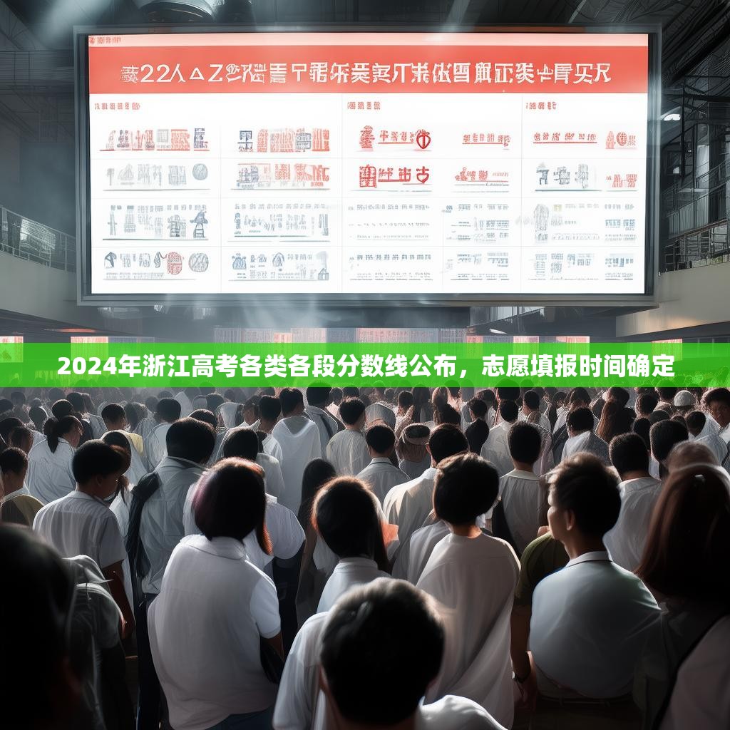 2024年浙江高考各类各段分数线公布，志愿填报时间确定