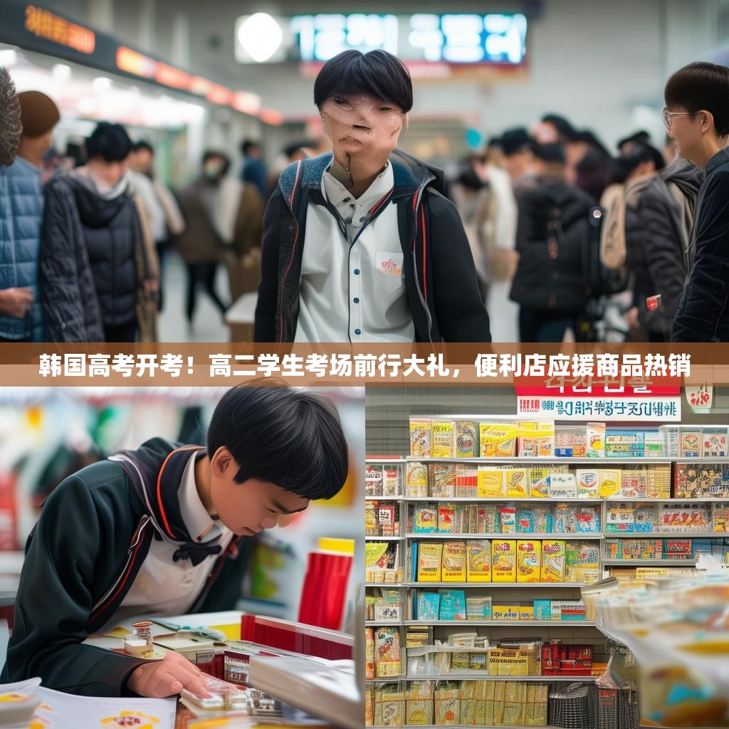 韩国高考开考！高二学生考场前行大礼，便利店应援商品热销