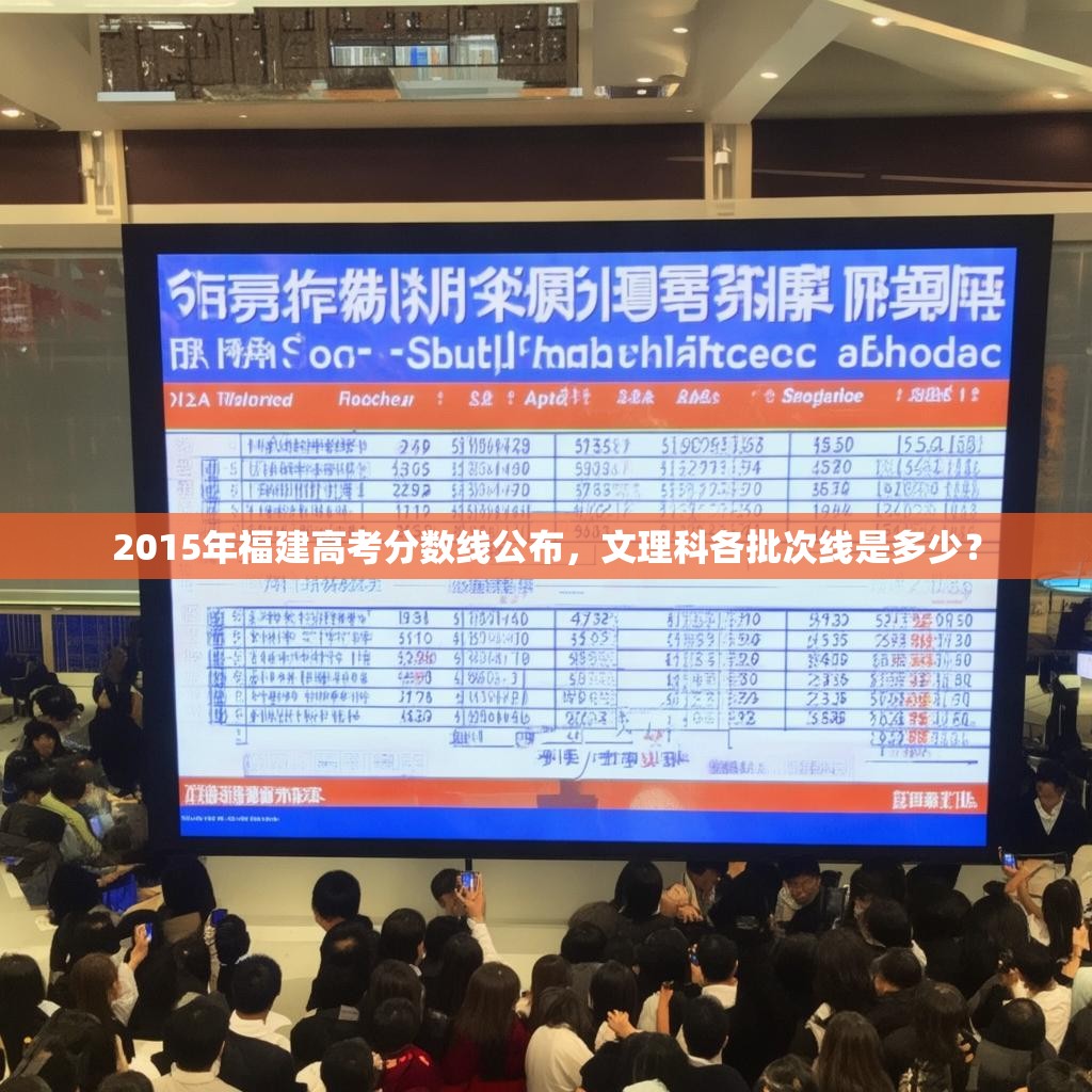 2015年福建高考分数线公布，文理科各批次线是多少？