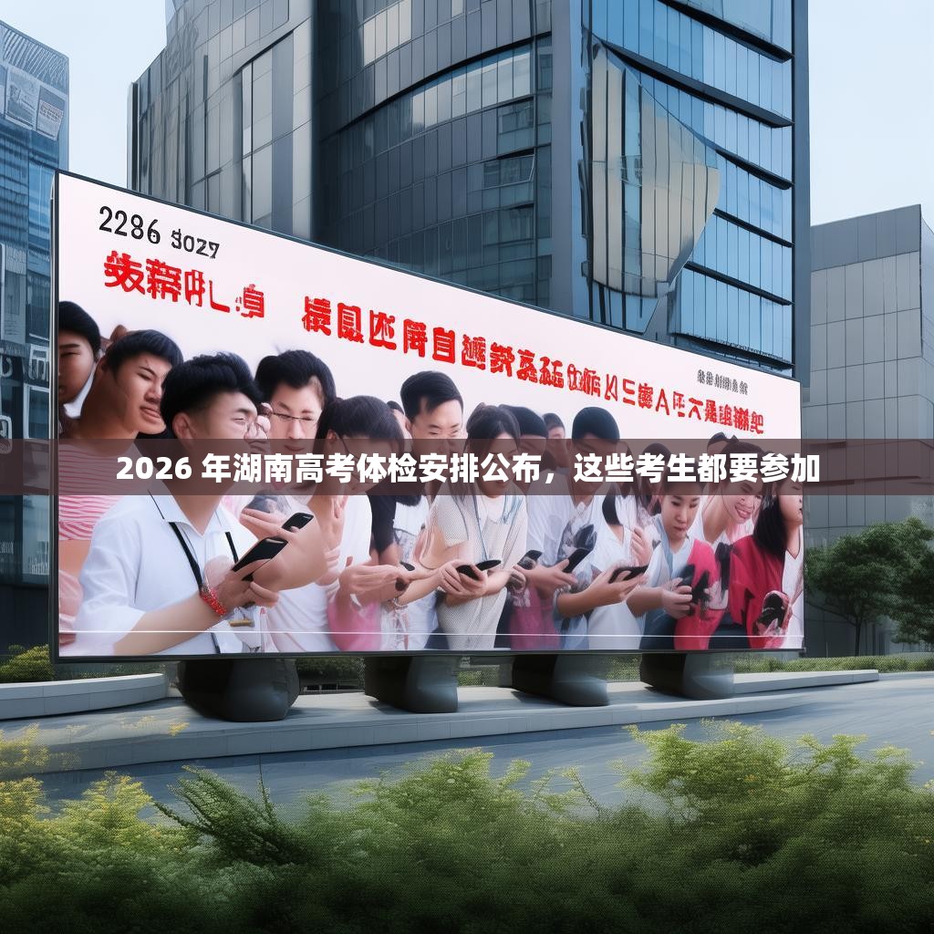 2026 年湖南高考体检安排公布，这些考生都要参加