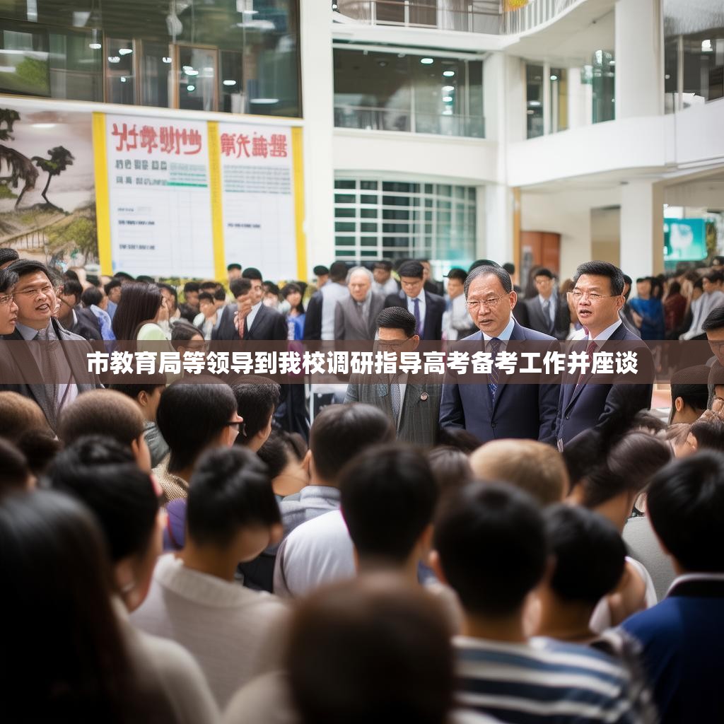 市教育局等领导到我校调研指导高考备考工作并座谈