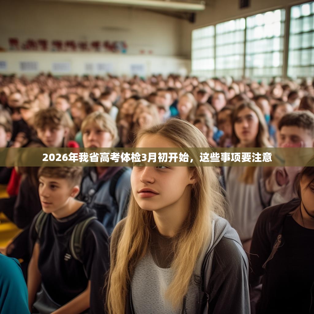 2026年我省高考体检3月初开始，这些事项要注意