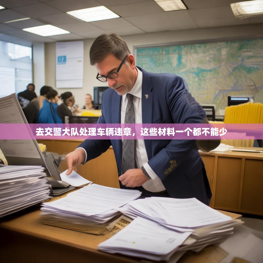 去交警大队处理车辆违章，这些材料一个都不能少