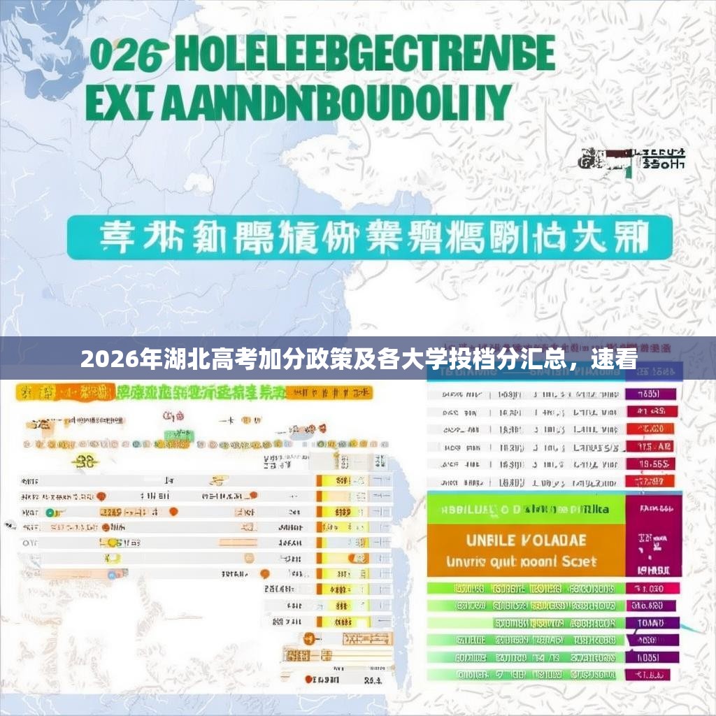 2026年湖北高考加分政策及各大学投档分汇总，速看