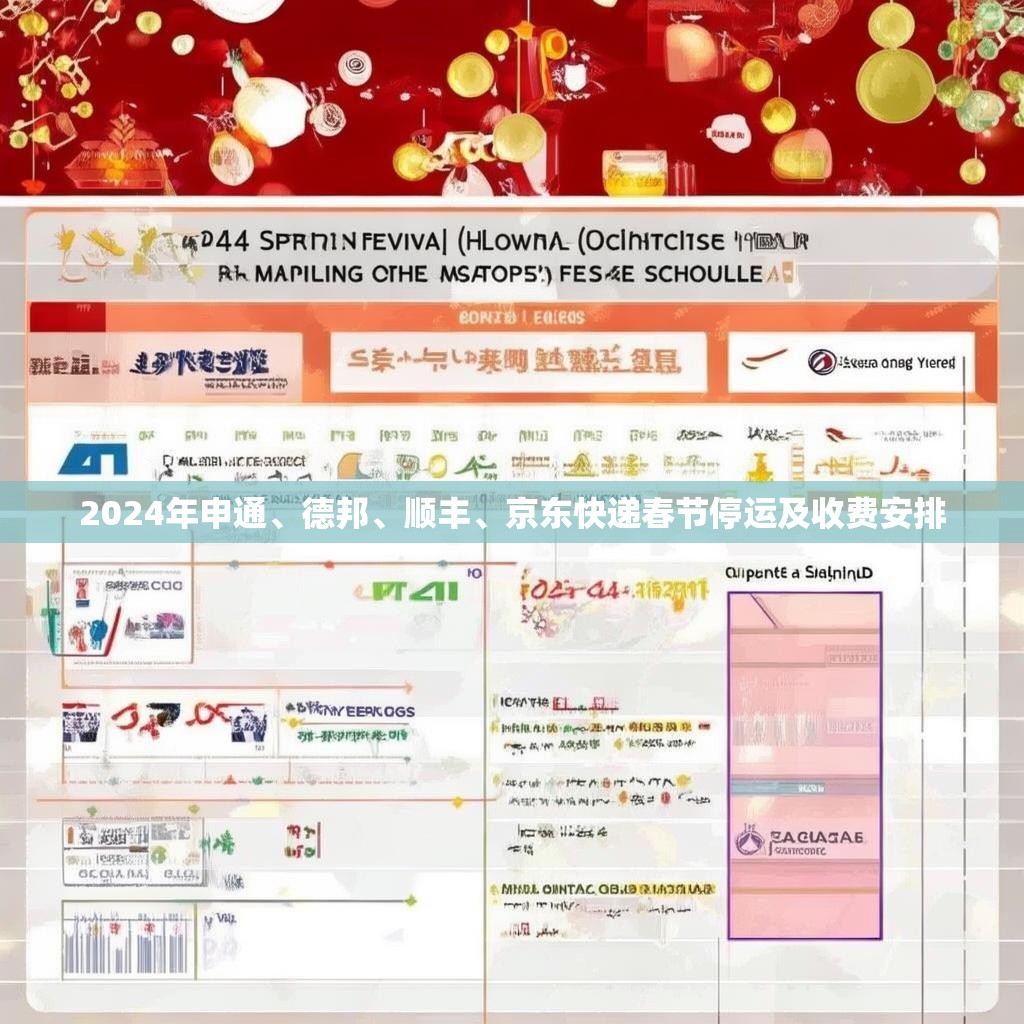 2024年申通、德邦、顺丰、京东快递春节停运及收费安排