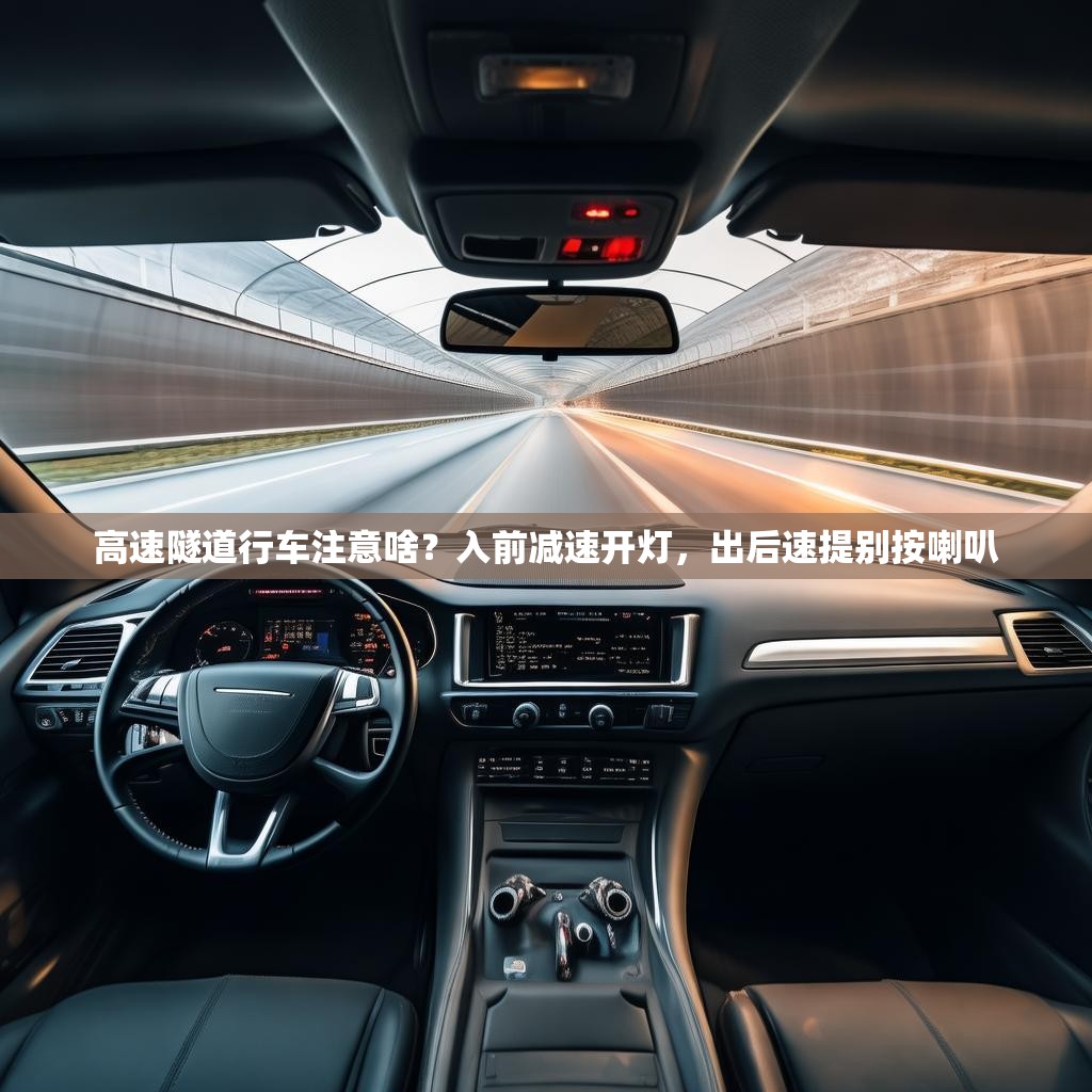 高速隧道行车注意啥？入前减速开灯，出后速提别按喇叭