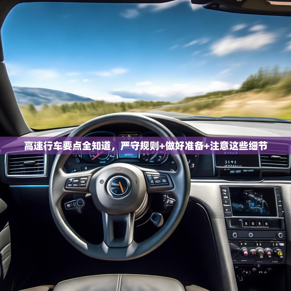 高速行车要点全知道，严守规则+做好准备+注意这些细节