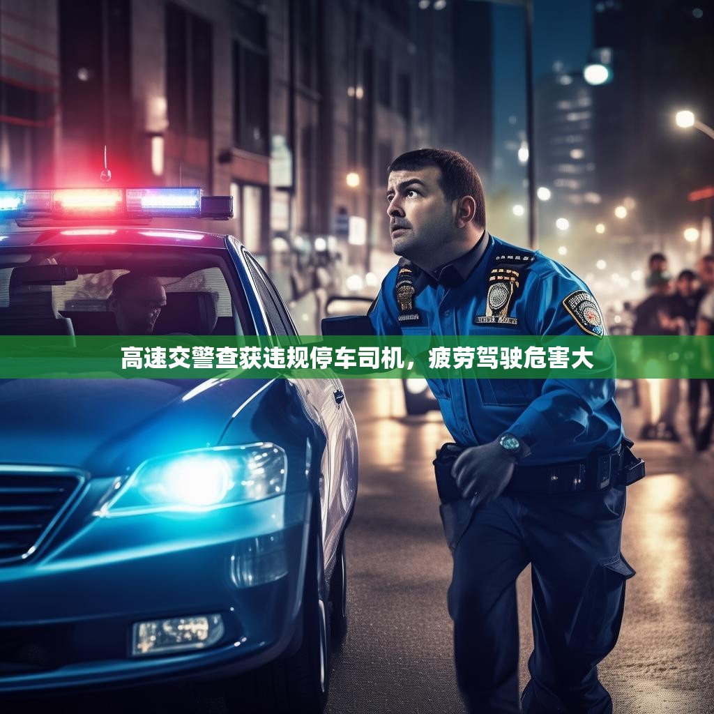 高速交警查获违规停车司机，疲劳驾驶危害大