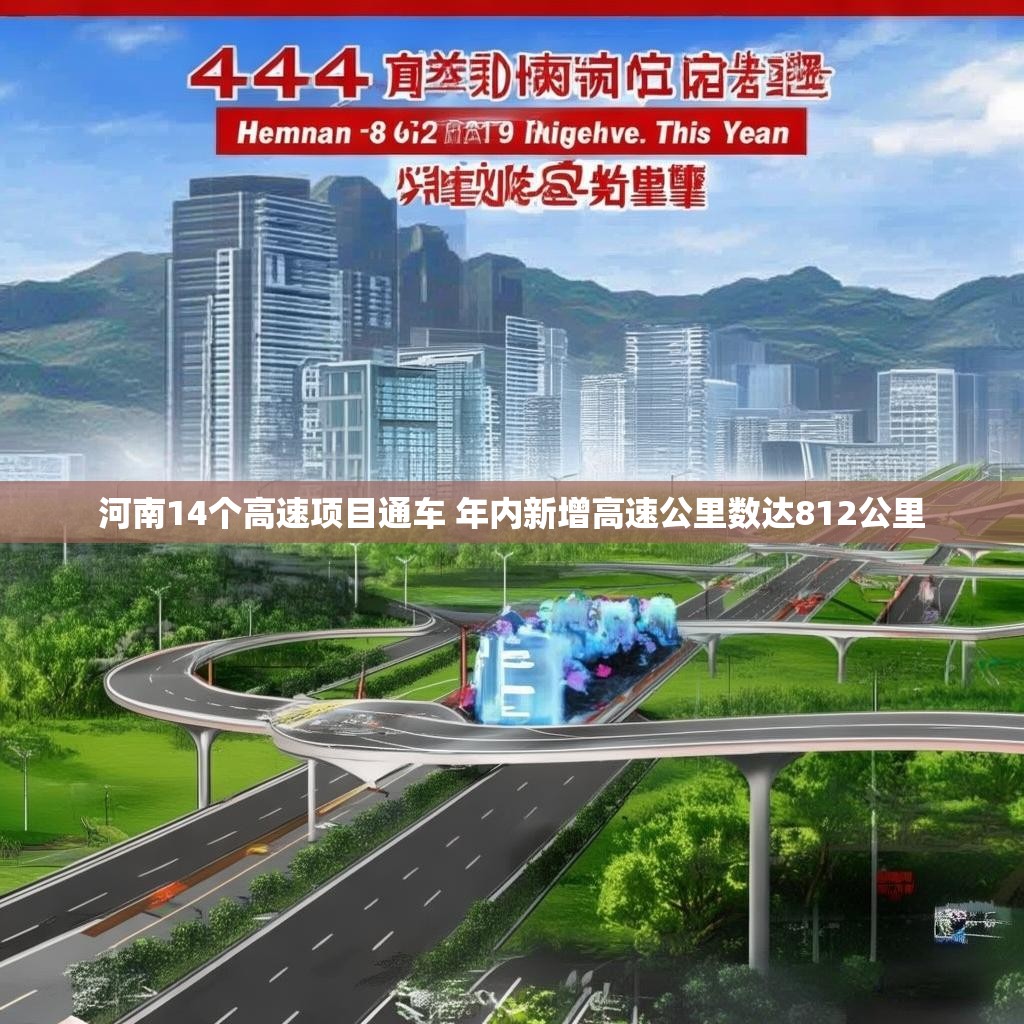 河南14个高速项目通车 年内新增高速公里数达812公里