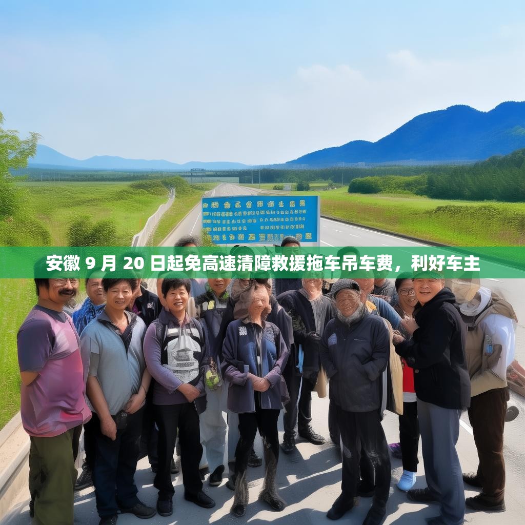 安徽 9 月 20 日起免高速清障救援拖车吊车费，利好车主