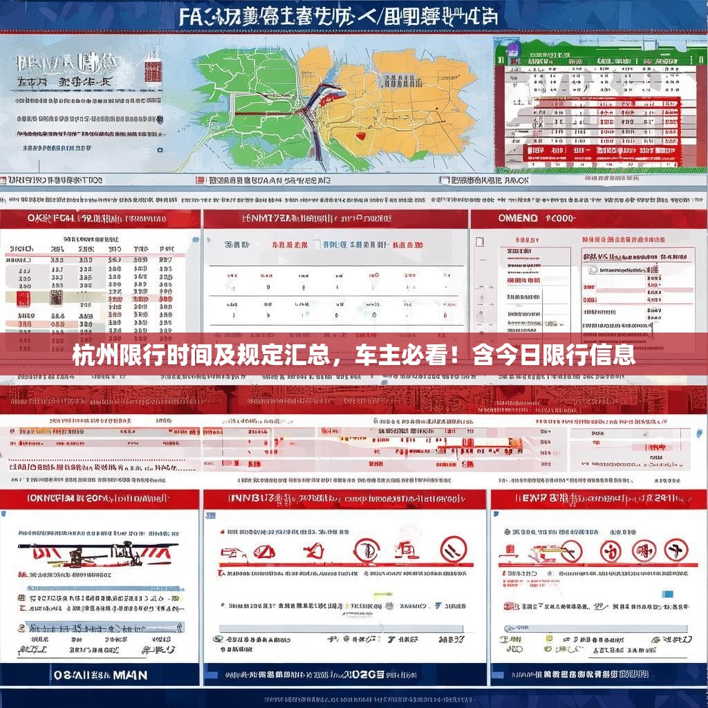 杭州限行时间及规定汇总，车主必看！含今日限行信息
