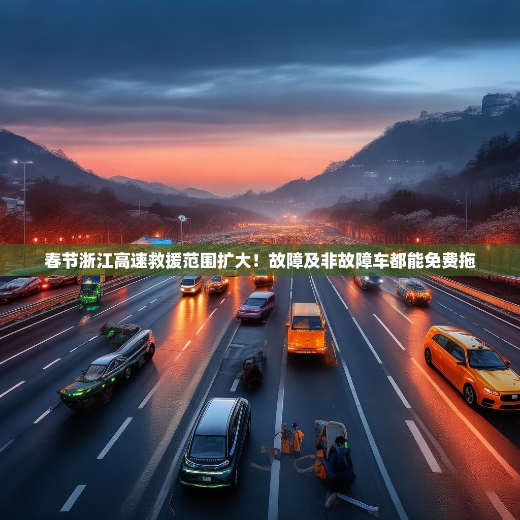 春节浙江高速救援范围扩大！故障及非故障车都能免费拖