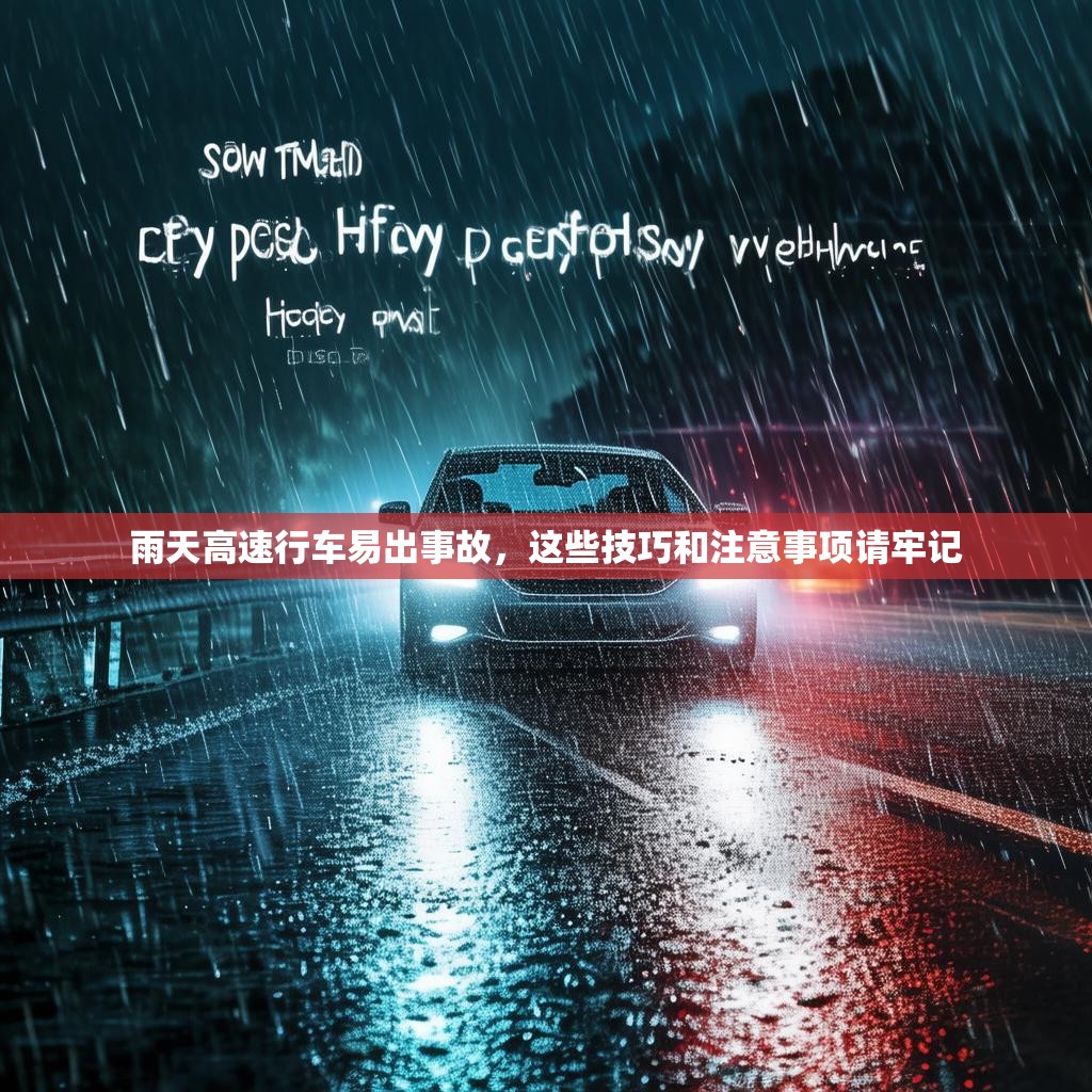 雨天高速行车易出事故，这些技巧和注意事项请牢记