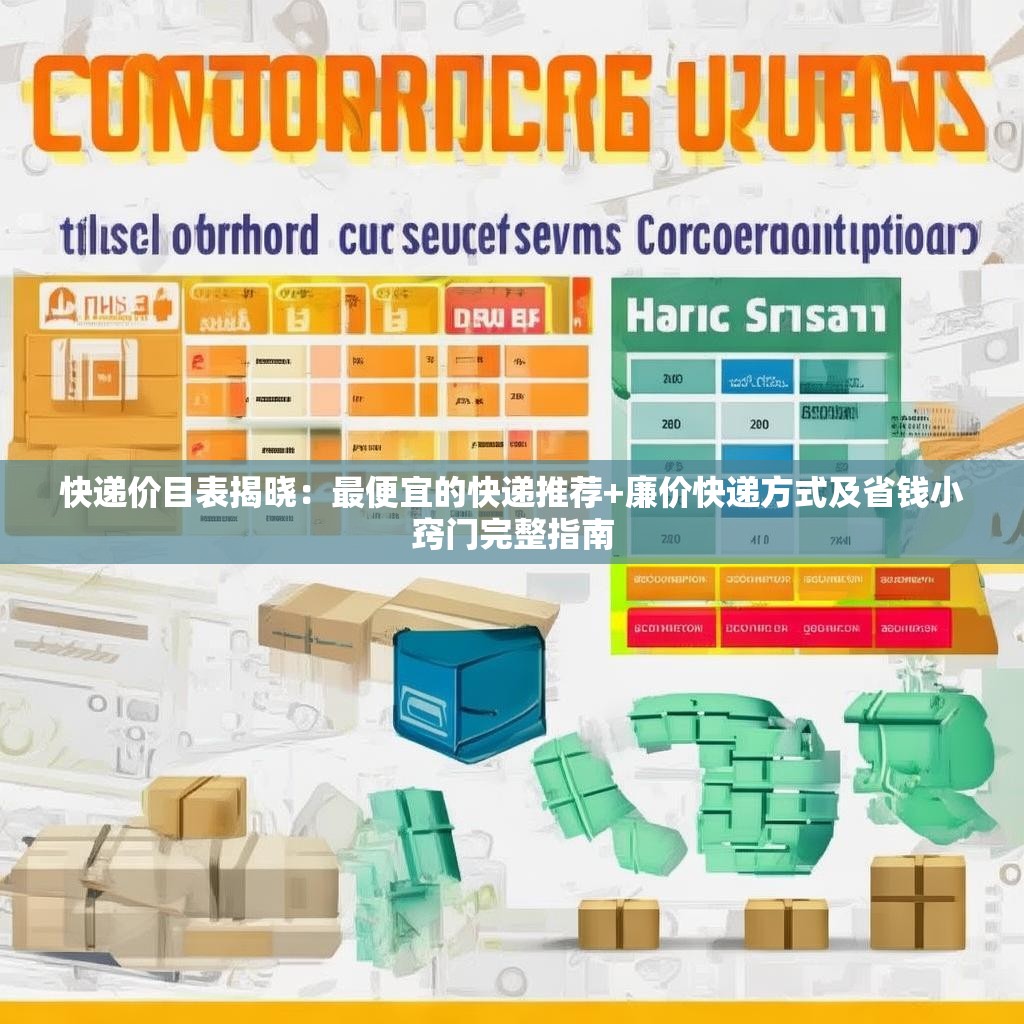 快递价目表揭晓：最便宜的快递推荐+廉价快递方式及省钱小窍门完整指南